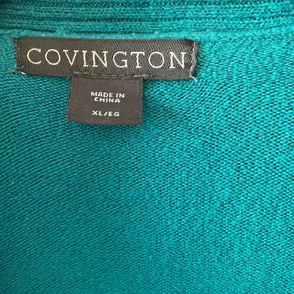 Covington Ruffle Shawl Cardigan size XL - Picture 2 of 2